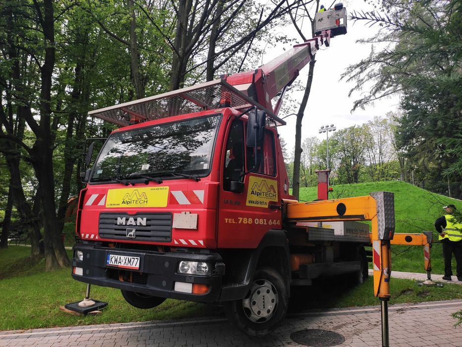 Podnośnik koszowy -zwyżka dźwig 30m, 22m, ladowarka