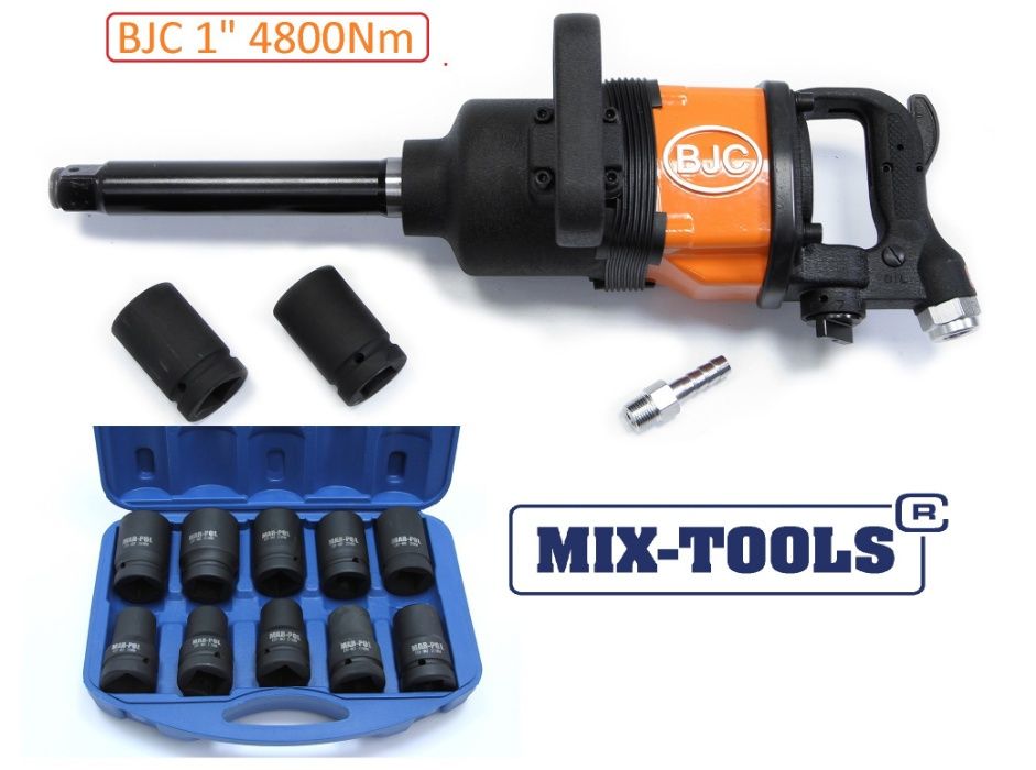 Klucz Pneumatyczny Udarowy BJC 788 1" 4800Nm + Nasadki F-VAT / tir /