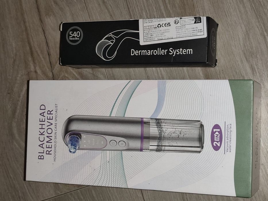 Urządzenie do usuwania zaskórników + dermaroller