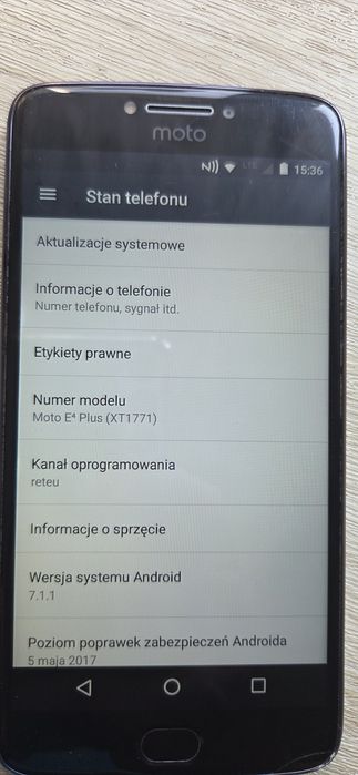 Motorola E4 plus. Sprawna