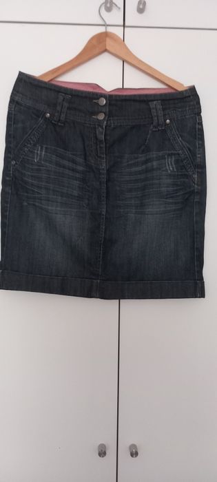 Saia de Ganga Tam 40  Denim  ( Portes Incluídos)