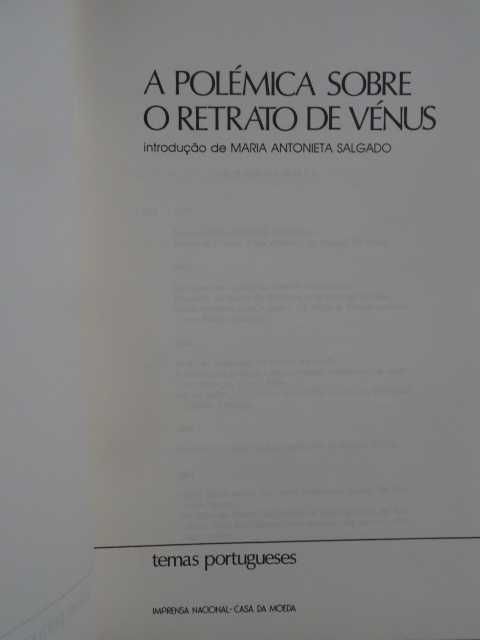 A Polémica sobre o Retrato de Vénus