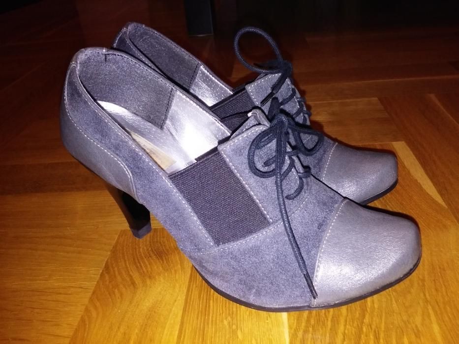 buty półbuty damskie na obcasie 36