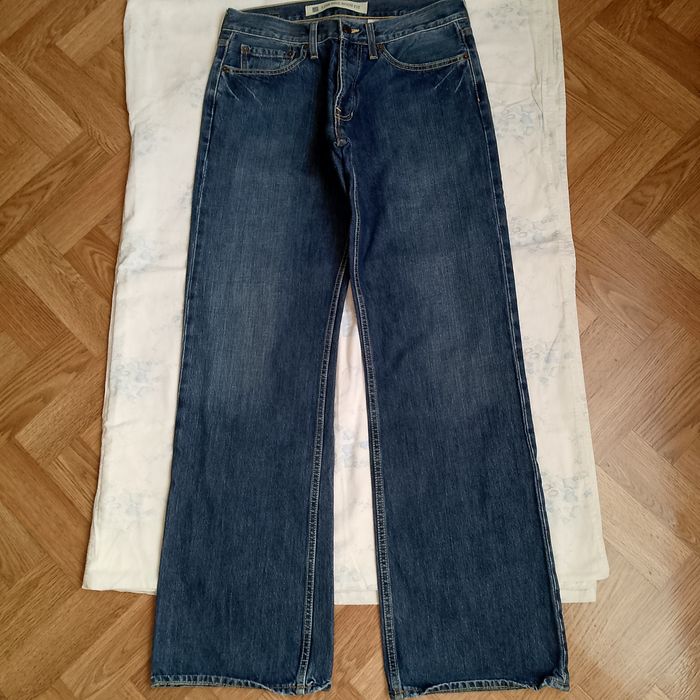 Винтажные оригинальные мужские джинсы  GAP, модель LOW RISE BOOT FIT, 2006, Y2K/синие буткаты, архивные. Размер: W32, L32. Состояние: идеальное.