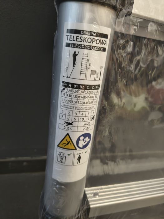 Drabina teleskopowa  nowa