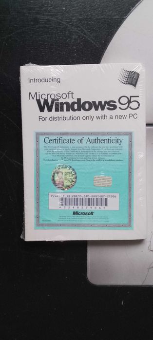 Windows 95 certyfikat + instrukcja