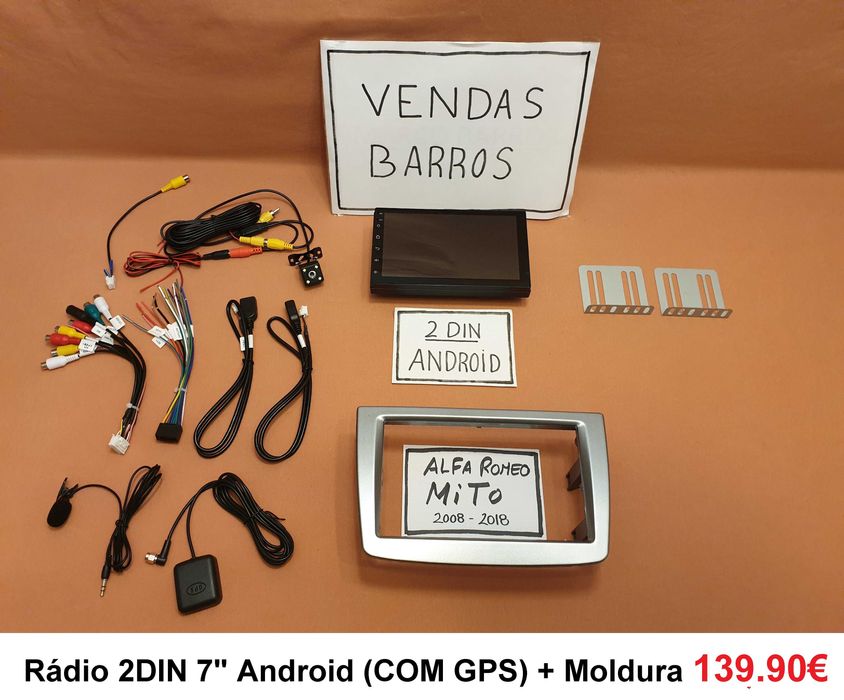 (NOVO) Rádio 2DIN • Alfa Romeo • MiTo • 147 • GT • Android [4+64GB]