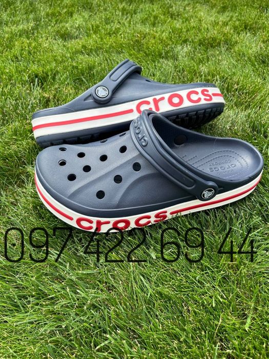 Сабо Крокси Crocs Bayaband чоловічі жіночі  Navy темно синій