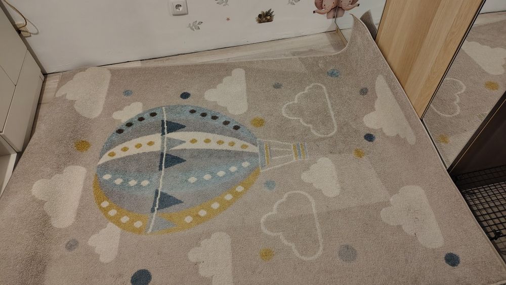 Tapete quarto infantil balão 140x200 cm