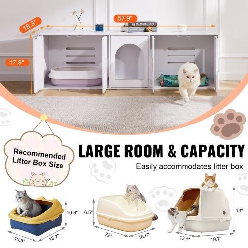 Móvel/Casota para Gatos Toca, alimentação e Arrumação