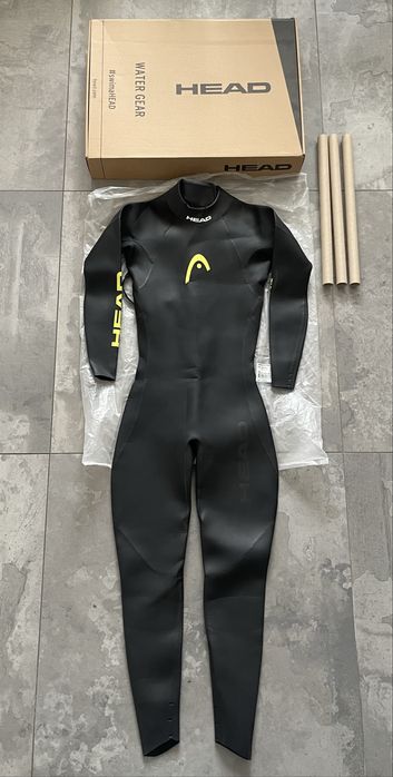 Pianka triathlonowa męska HEAD Openwater Free 3.2 mm black/yellow