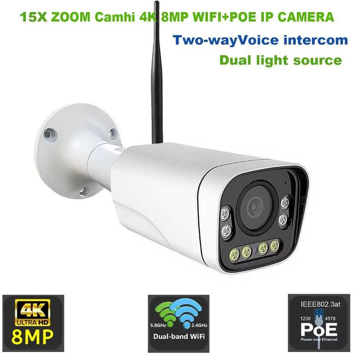 Видеокамеры  наблюдения PTZ, Камеры уличные, IP, Wi-Fi, HD
