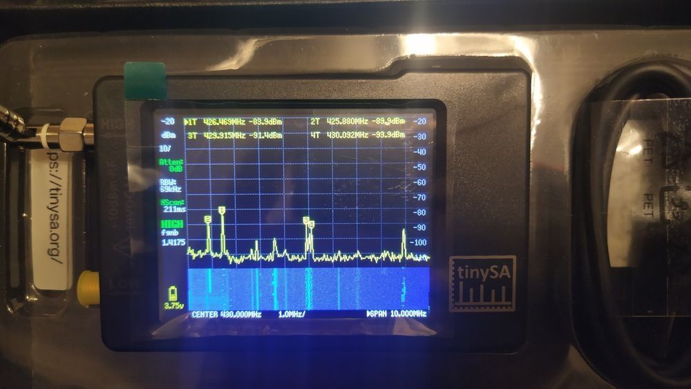 Tiny SA 2.8 спектрометр спектрограф спектроанализатор гсс сигнала гсс