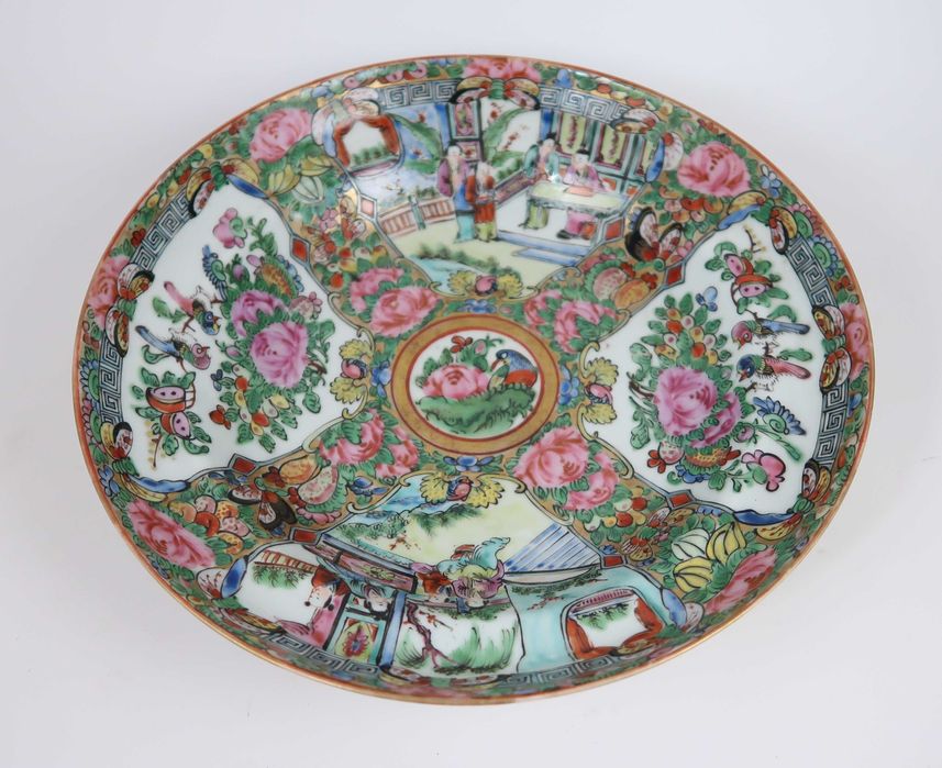 Prato Porcelana da China Mandarim - Séc. XIX/XX