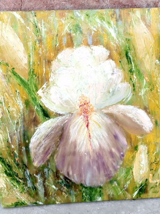 картина квітка в полі