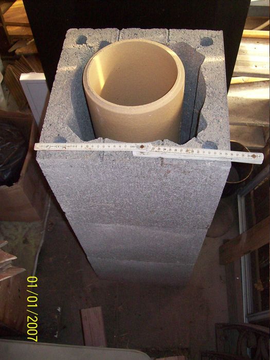 Akcesoria kominkowe, pustaki, wklady ceramiczne, rura spalinowa