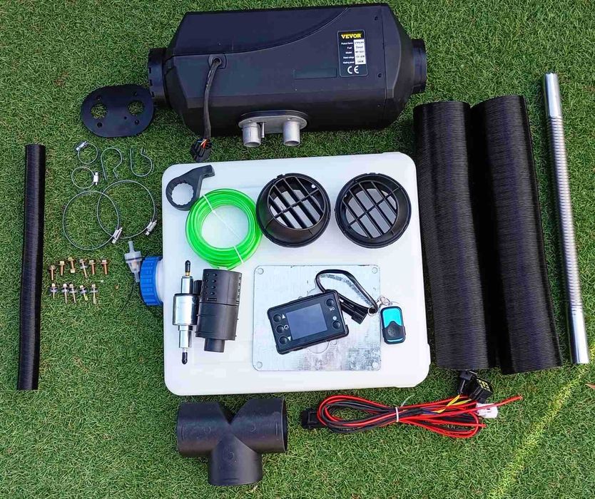 5кВт 12В/24В VEVOR комплект на два вихода дизельна автономка вебасто