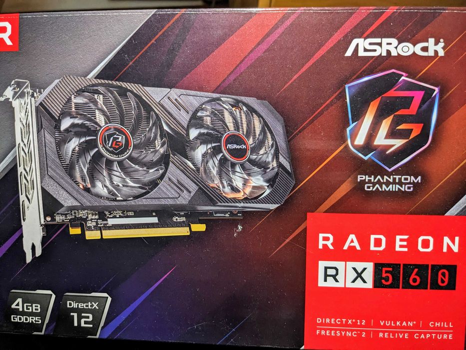 Karta graficzna Radeon RX 560, 4GB +przejściówka 6/8 pin do zasilacza