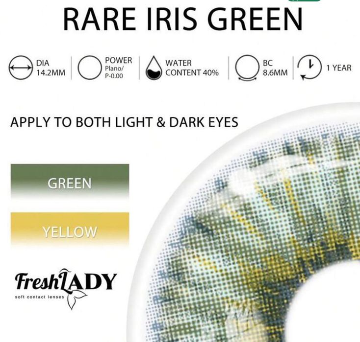 Lentes de cor verde