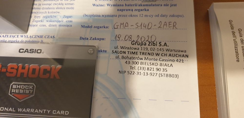 Zegarek Casio G-Shock GMA S-140