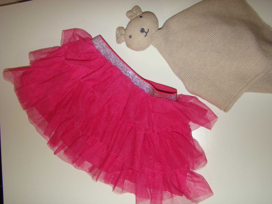 SINSAY fox&bunny spódniczka różowa tiulowa r. 86 cm 12-18m.