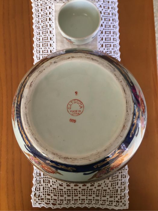 Pote grande Satsuma porcelana