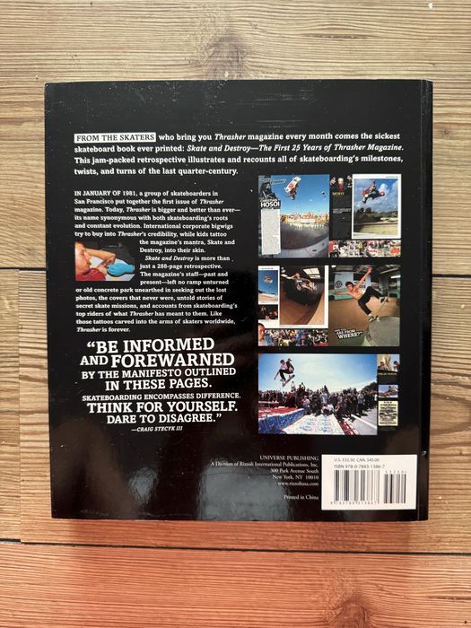 Livro “Skate and Destroy” (Trasher Magazine)