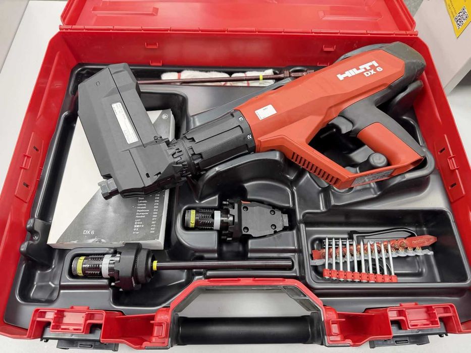 Profesjonalny Zestaw Osadzak Prochowy Hilti DX 6 – Gotowy do Pracy