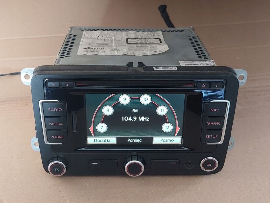 Radio Rns S315 Nawigacja 3cg + Kod Vw Passat B7 Tiguan Touran Golf ...
