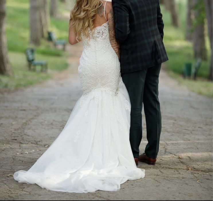 Весільна сукня рибка розмір S