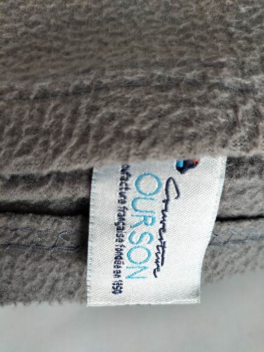 Cobertor de malha polar solteiro cinzento