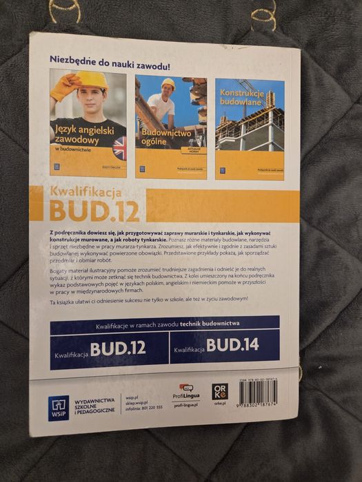 Podręcznik do nauki zawodowej, Technik Budownictwa Murarz-Tynkarz