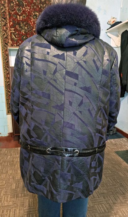Куртка батал, 54 розмір, натуральне хутро, як нова