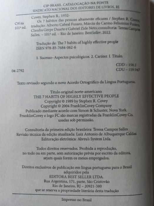 Os 7 Hábitos das Pessoas Altamente Eficazes - Stephen R. Covey