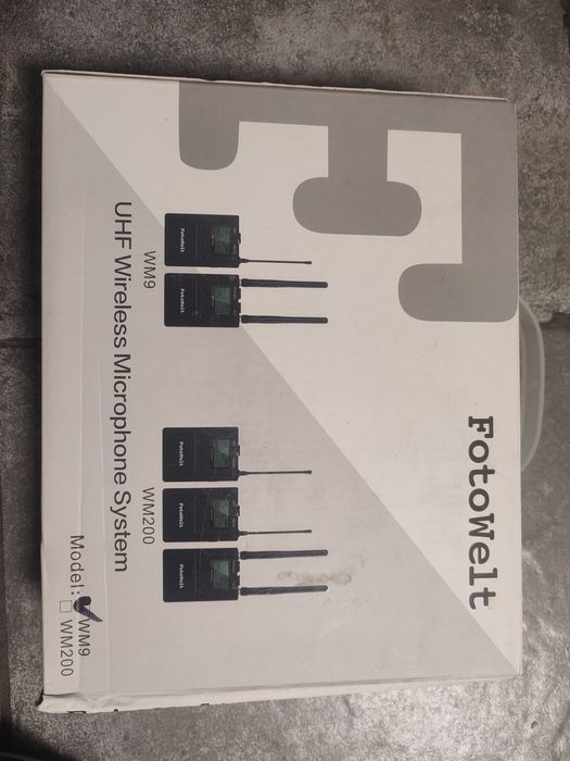 Bezprzewodowy system mikrofonowy UHF firmy fotowelt