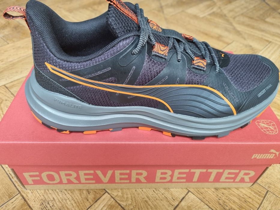 Оригінальні бігові кросівки ПУМА (PUMA Reflect Lite Trail) чорні