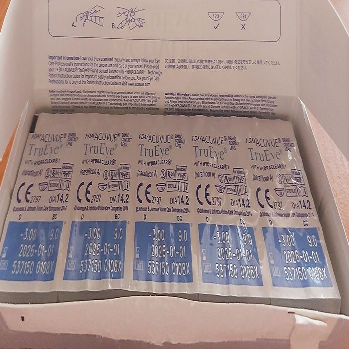 Контактні лінзи 1-day ACUVUE Tru Eye  -3,0