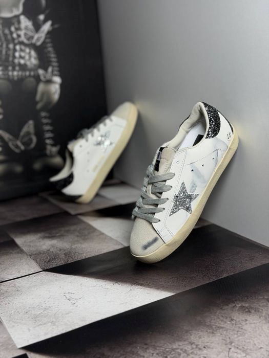 Оригінал Golden Goose Superstar білі нові Італія шкіра жіночі кеди