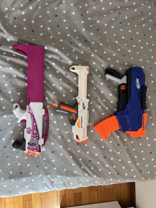 3 Nerfs usadas sem munições