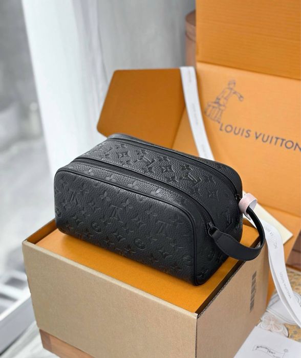 Косметичка Louis Vuitton мужская косметичка шкіряна повний комплект бутика премиум сегмент якість люкс