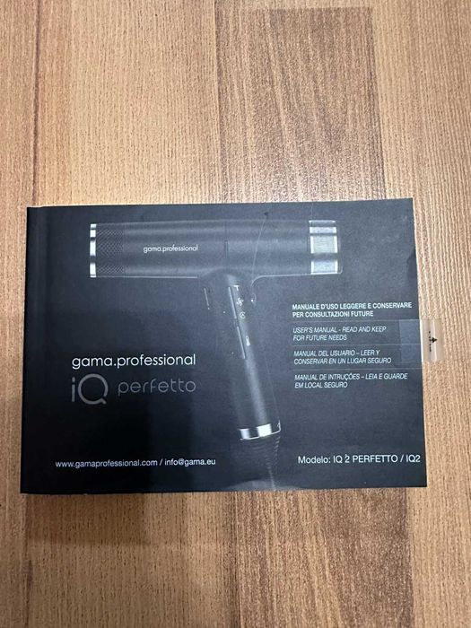 Професійний фен Ga.Ma iQ2 Perfetto Black — стан нового (оригінал). Передовий в своєму класі.