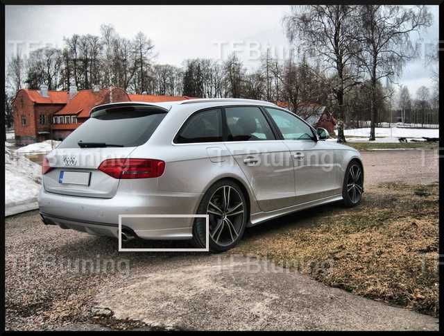 Dokładki zderzaka tył 2-cz A4 B8 TFB TUNING