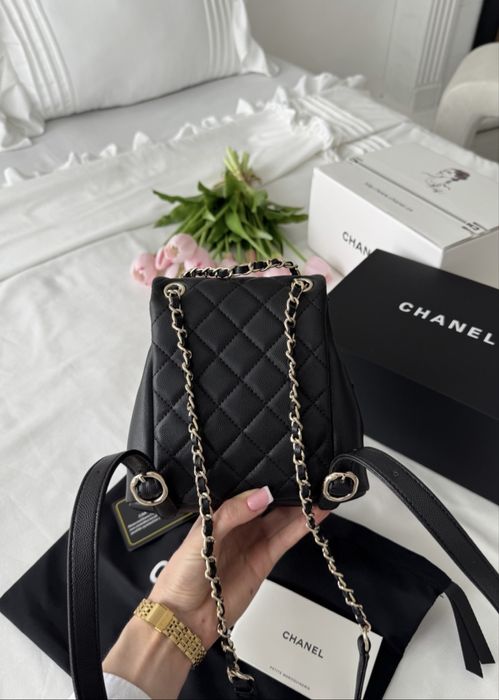 Chanel Backpack Gold Texture в двох кольорах
