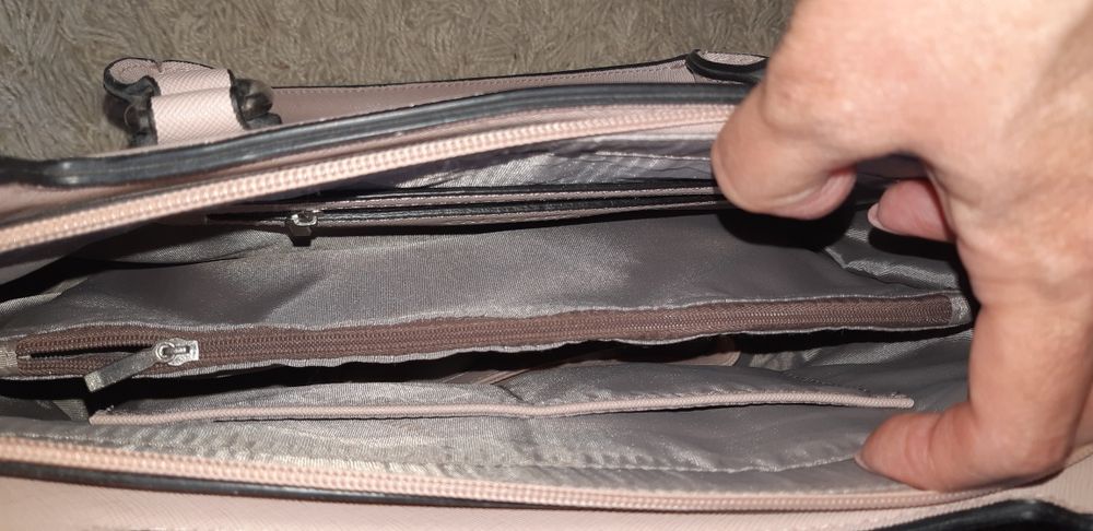 Torebka damska pudrowy róż