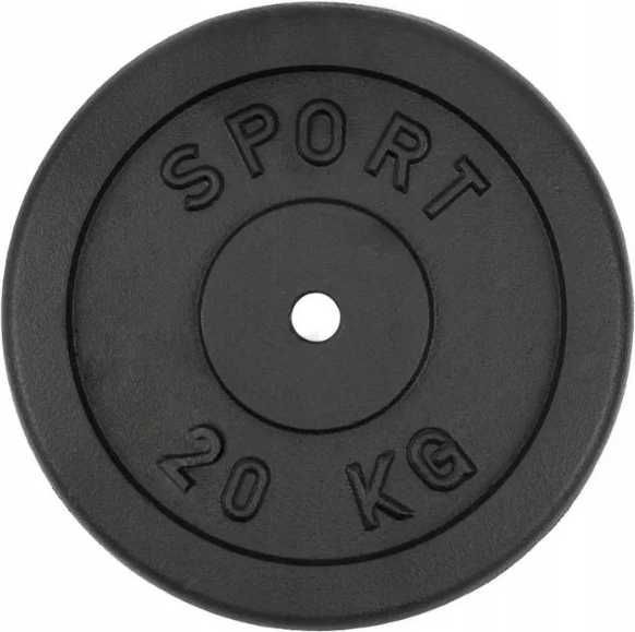 Obciążenie żeliwne zestaw 40kg 2 talerze po 20kg 30mm BDG