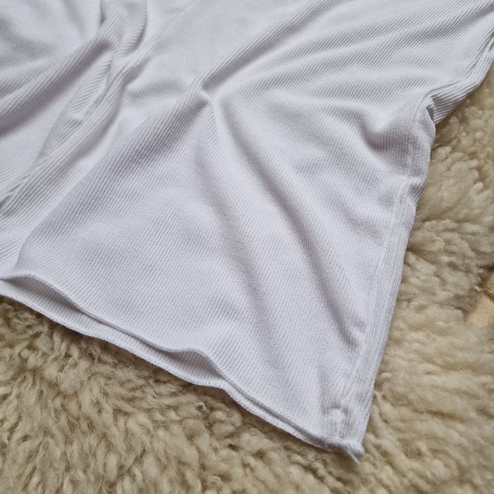 Koszulka prążkowana z głębokim dekoltem ZARA r. S NOWA