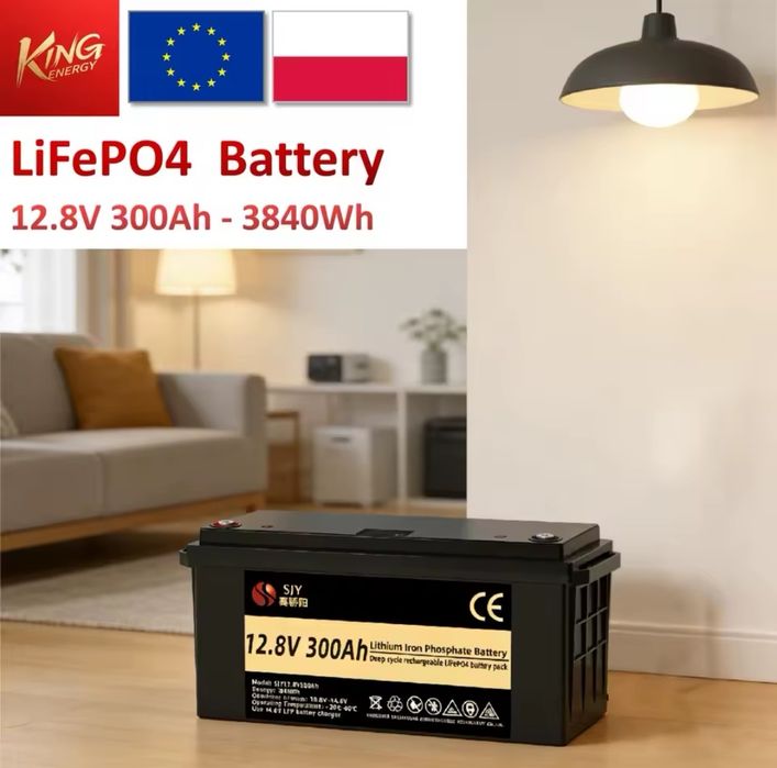 akumulator bateria ogniwa lifepo4 12v 300ah ponton powerbank magazyn energi