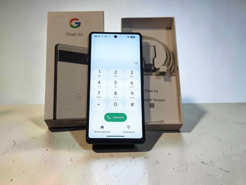 Google Pixel 6a 128GB 5G Android 17 Kolor Biały - Komplet GA03714-GB
