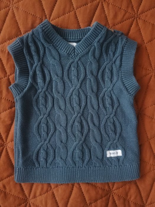 Kamizelka sweterek chłopięca r.80 newbie KappAhl
