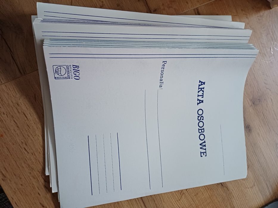 Nowe 4szt Teczki na akta osobowe